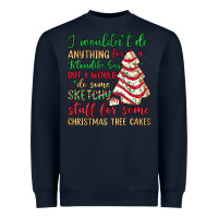 Navy sketchy stuff for some christmas tree cakes Heavyweight Sweatshirt - JahusDesignShop