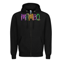 Black mardi gras mambo Zipper Hoodie - MaliasSmallBusiness