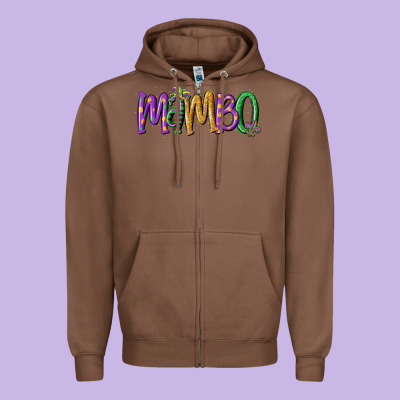 Mardi Gras Mambo Zipper Hoodie Designed By Maliassmallbusiness