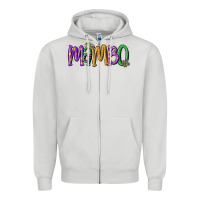 Dove Grey mardi gras mambo Zipper Hoodie - MaliasSmallBusiness