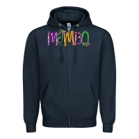 Navy mardi gras mambo Zipper Hoodie - MaliasSmallBusiness