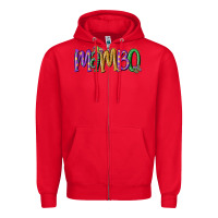 Red mardi gras mambo Zipper Hoodie - MaliasSmallBusiness