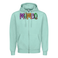 Seafoam mardi gras mambo Zipper Hoodie - MaliasSmallBusiness