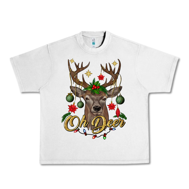 Oh Deer Christmas Urban Heavy Tee by BundleAndBundleShop | Teevron