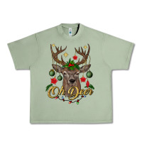 Oil Green oh deer Christmas Urban Heavy Tee - BundleAndBundleShop