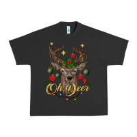Pigment Black oh deer Christmas Urban Heavy Tee - BundleAndBundleShop