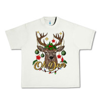 Pistachio oh deer Christmas Urban Heavy Tee - BundleAndBundleShop