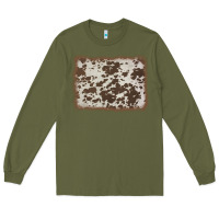 Army Green cowhide background Long Sleeve Tee - AdoDesignShop