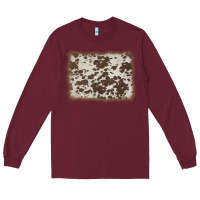 Burgundy cowhide background Long Sleeve Tee - AdoDesignShop