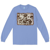 Colony Blue cowhide background Long Sleeve Tee - AdoDesignShop