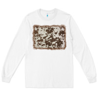 White cowhide background Long Sleeve Tee - AdoDesignShop