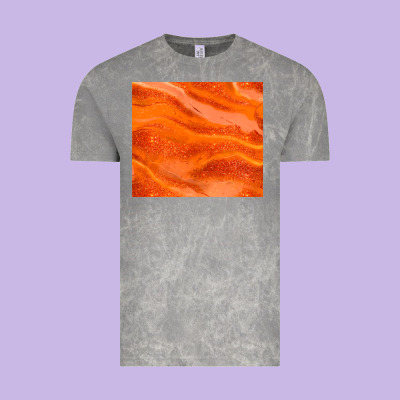 Orange Glitter Vintage Tee Designed By Jahusdesignshop