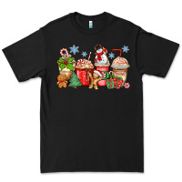 Black christmas coffee cups Premium Tee - Zillion Design Studio