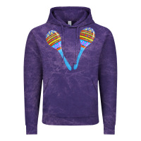 Cloud Purple blue maracas Vintage Hoodie - FaDigitalArtStudio