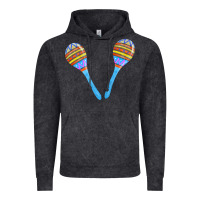 Vintage Black blue maracas Vintage Hoodie - FaDigitalArtStudio