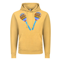 Vintage Mustard blue maracas Vintage Hoodie - FaDigitalArtStudio