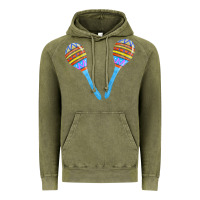 Vintage Olive blue maracas Vintage Hoodie - FaDigitalArtStudio