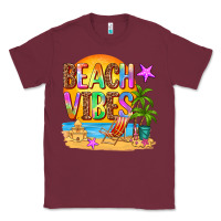 Burgundy beach vibes Classic Tee - AdoDesignShop