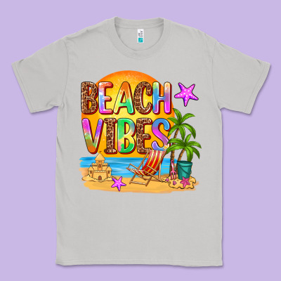 Beach Vibes Classic Tee Designed By Adodesignshop