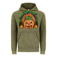 Vintage Olive halloween rainbow Vintage Hoodie - JahusDesignShop