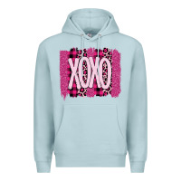 Blue Mist Love Xoxo Brushstrokes Valentines Premium Hoodie - Bettercallsaul