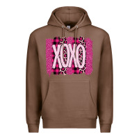 Chestnut Love Xoxo Brushstrokes Valentines Premium Hoodie - Bettercallsaul