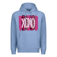 Colony Blue Love Xoxo Brushstrokes Valentines Premium Hoodie - Bettercallsaul