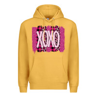 Mustard Love Xoxo Brushstrokes Valentines Premium Hoodie - Bettercallsaul