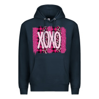 Navy Love Xoxo Brushstrokes Valentines Premium Hoodie - Bettercallsaul