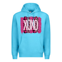Ocean Blue Love Xoxo Brushstrokes Valentines Premium Hoodie - Bettercallsaul