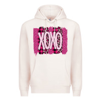 Pale Pink Love Xoxo Brushstrokes Valentines Premium Hoodie - Bettercallsaul