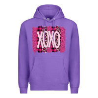 Purple Love Xoxo Brushstrokes Valentines Premium Hoodie - Bettercallsaul