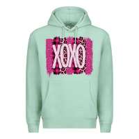 Seafoam Love Xoxo Brushstrokes Valentines Premium Hoodie - Bettercallsaul