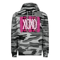 Slate Camo Love Xoxo Brushstrokes Valentines Premium Hoodie - Bettercallsaul