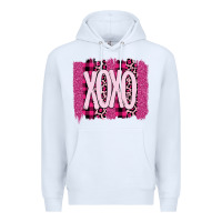 White Love Xoxo Brushstrokes Valentines Premium Hoodie - Bettercallsaul