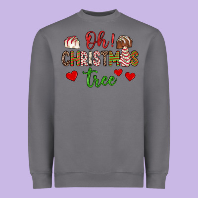 Oh Christmas Tree Heavyweight Sweatshirt Designed By Jahusdesignshop