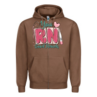 Chestnut you rn good hands registered nurse Zipper Hoodie - MaliasSmallBusiness