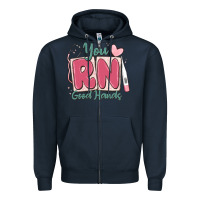 Navy you rn good hands registered nurse Zipper Hoodie - MaliasSmallBusiness