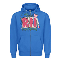 True Royal you rn good hands registered nurse Zipper Hoodie - MaliasSmallBusiness