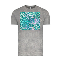 Cloud Rock turquoise leopard glitter Vintage Tee - JahusDesignShop