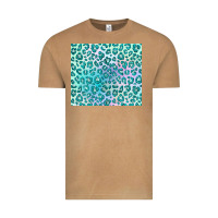 Vintage Camel turquoise leopard glitter Vintage Tee - JahusDesignShop