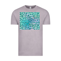 Vintage Zinc turquoise leopard glitter Vintage Tee - JahusDesignShop