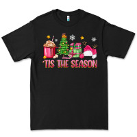 Black 'tis the season pink christmas Premium Tee - Zillion Design Studio