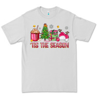 Dove Grey 'tis the season pink christmas Premium Tee - Zillion Design Studio