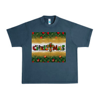 Midnight Navy Christmas with cross Urban Heavy Tee - BundleAndBundleShop