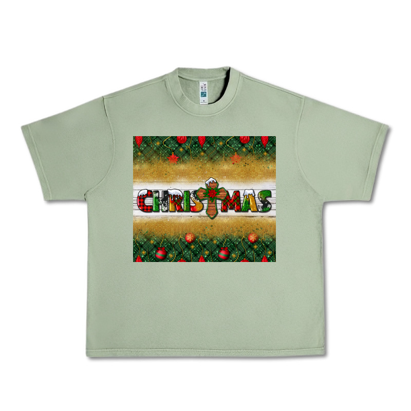 Christmas With Cross Urban Heavy Tee by BundleAndBundleShop | Teevron