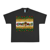 Pigment Black Christmas with cross Urban Heavy Tee - BundleAndBundleShop