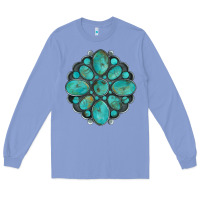 Colony Blue turquoise gemstone Long Sleeve Tee - Artiststas