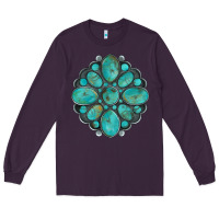 Plum turquoise gemstone Long Sleeve Tee - Artiststas