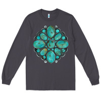Smoke turquoise gemstone Long Sleeve Tee - Artiststas